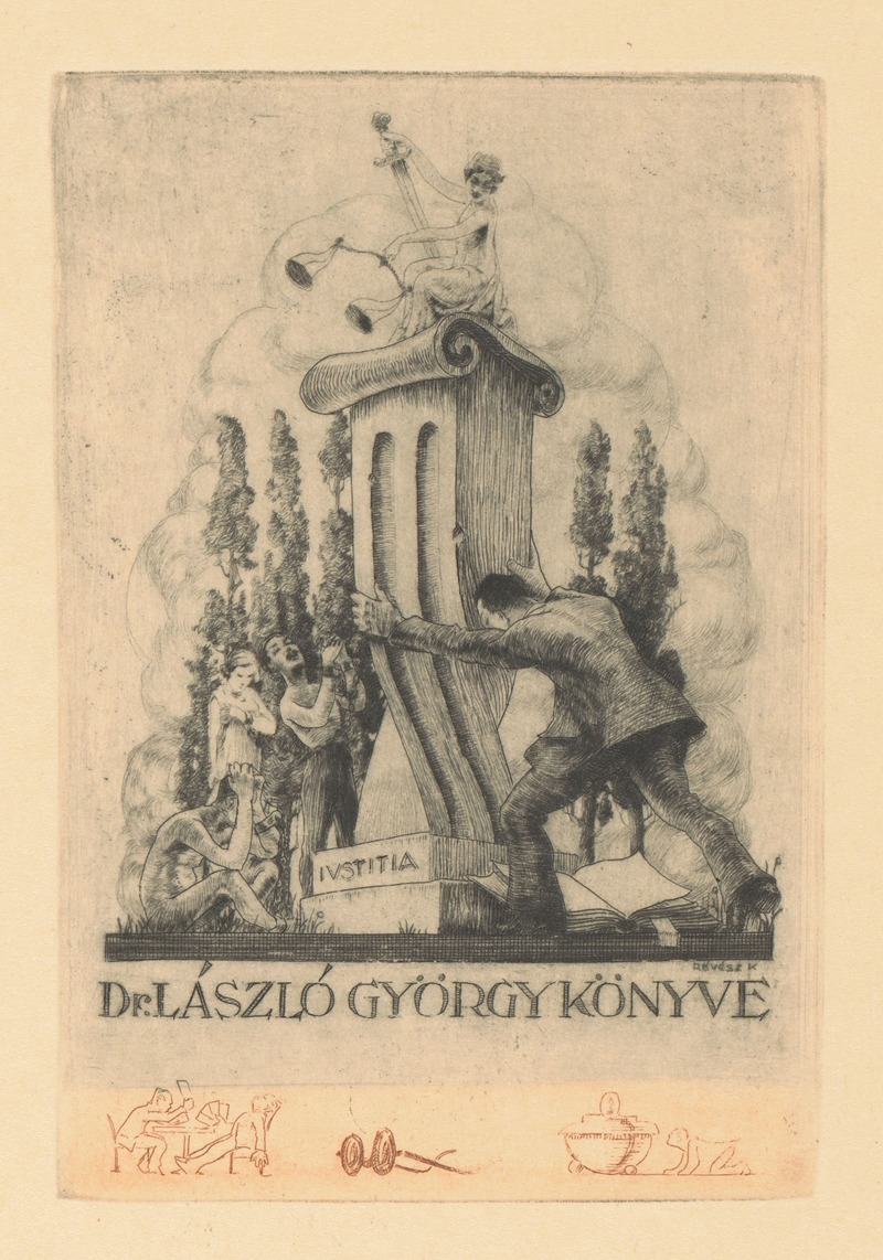 Kornél Révész - Ex libris van György László