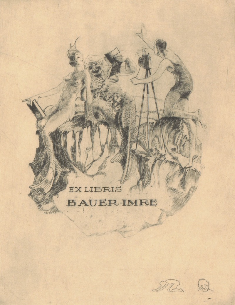 Kornél Révész - Ex libris van Imre Bauer