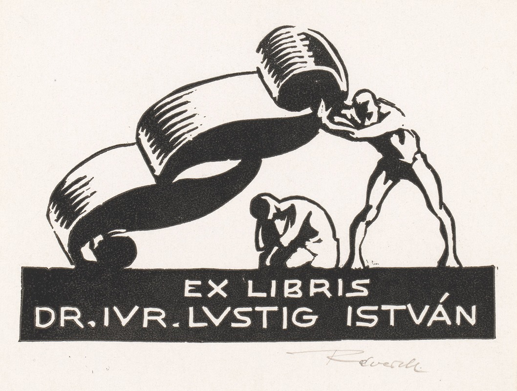 Kornél Révész - Ex libris van István Lusztig