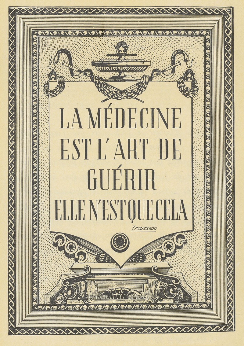 Laboratoires M. R. Ballu - La médecine est l’art de guérir ; Aleudrine