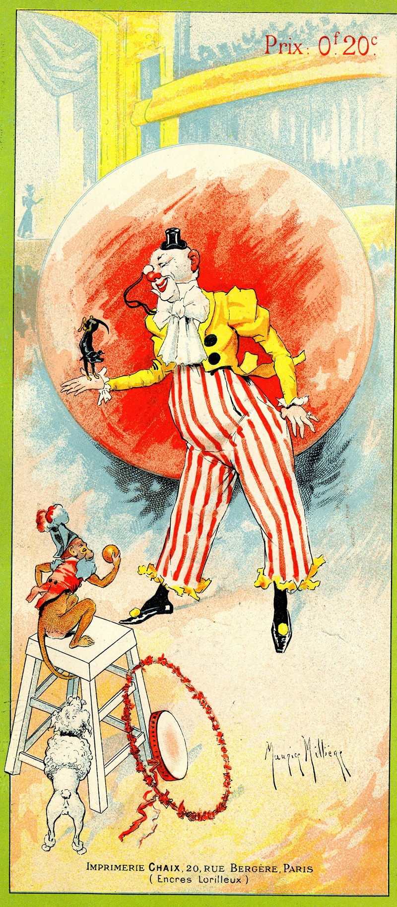 Maurice Milliere - Affichette cirque