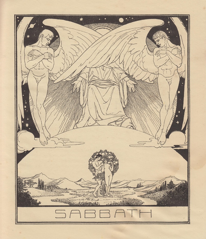 Ephraim Moses Lilien - Sabbath