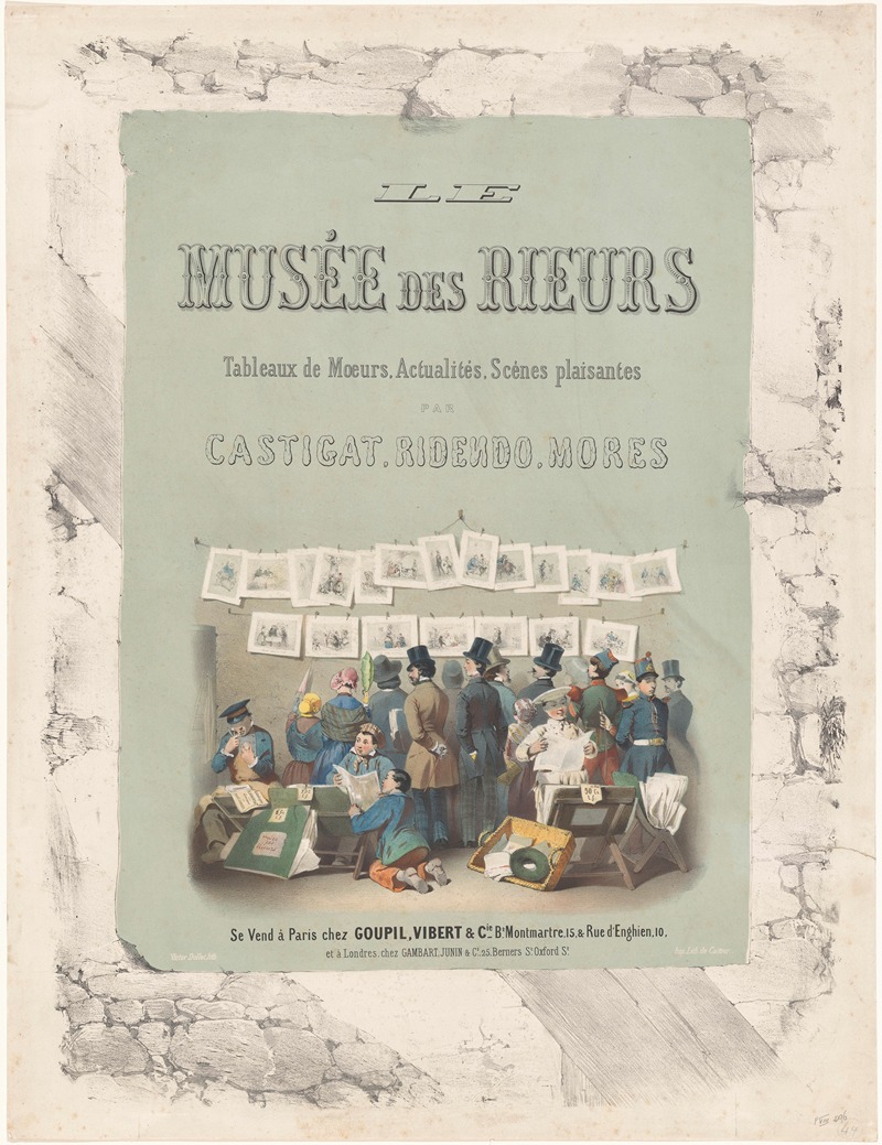 Victor Jean François Dollet - Poster for the print series Le Musée des Rieurs