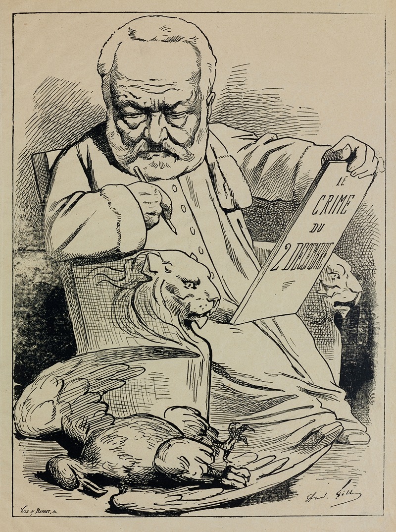 André Gill - Le nouveau livre de Victor Hugo