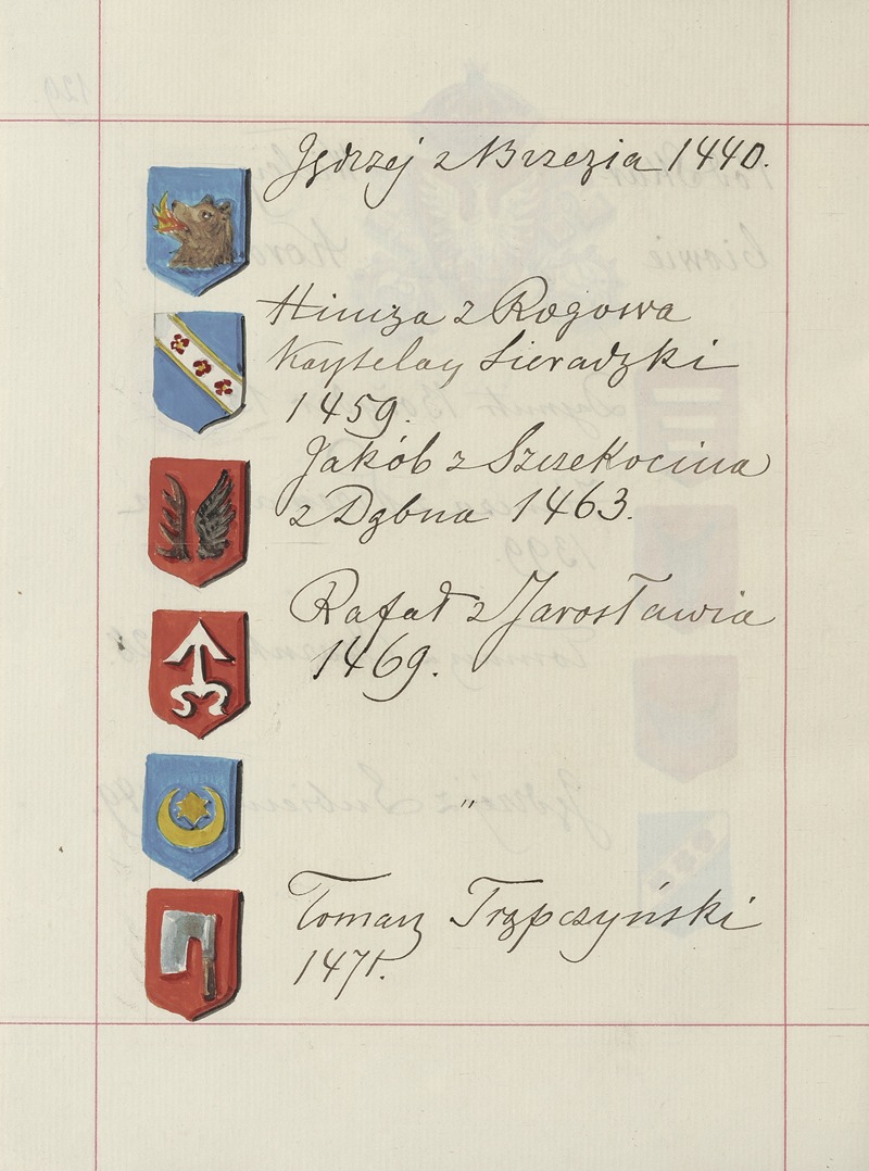 Boleslaw Starzyński - Herby Rzeczypospolitej Polskiej i W. X. Litewskiego. T. 1 Pl.197