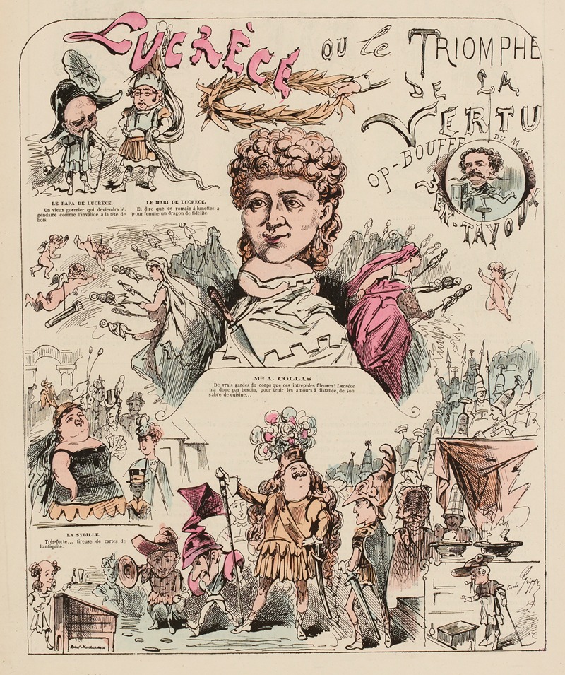 Charles Tronsens (Carlo Gripp) - Lucrèce ou le triomphe de la Vertu, Op-bouffe du maestro Ben-Tayoux