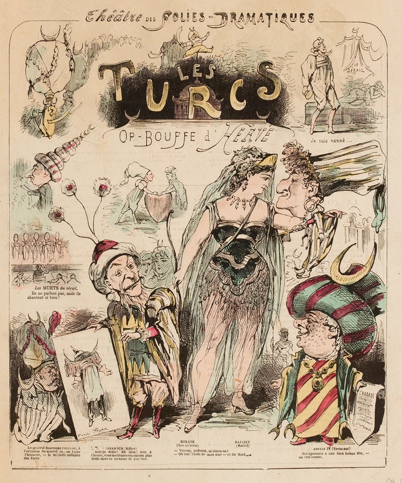 Charles Tronsens (Carlo Gripp) - Théâtre des folies dramatiques Les turcs