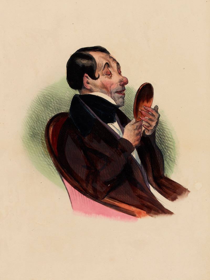 Charles-Joseph Traviès de Villers - Contentement de soi-même. The man who is satisfied with himself