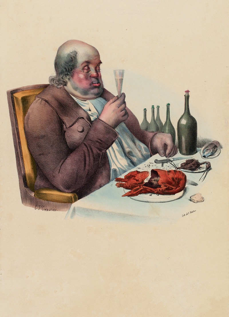 Charles-Joseph Traviès de Villers - Le dîner maigre