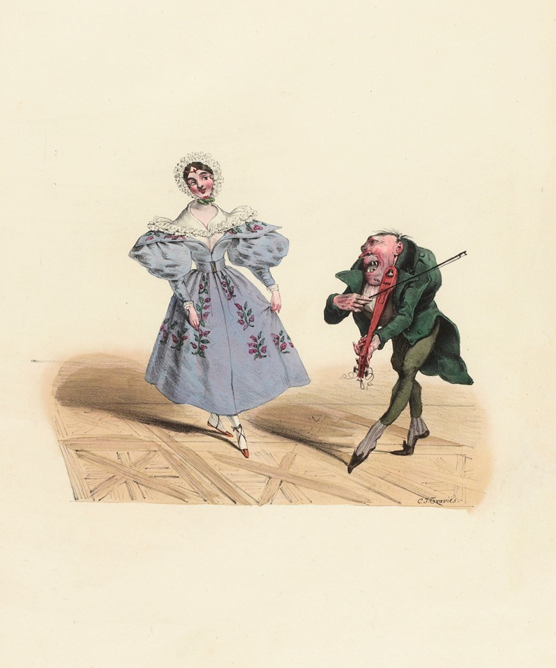 Charles-Joseph Traviès de Villers - M. Mayeux maître de la danse