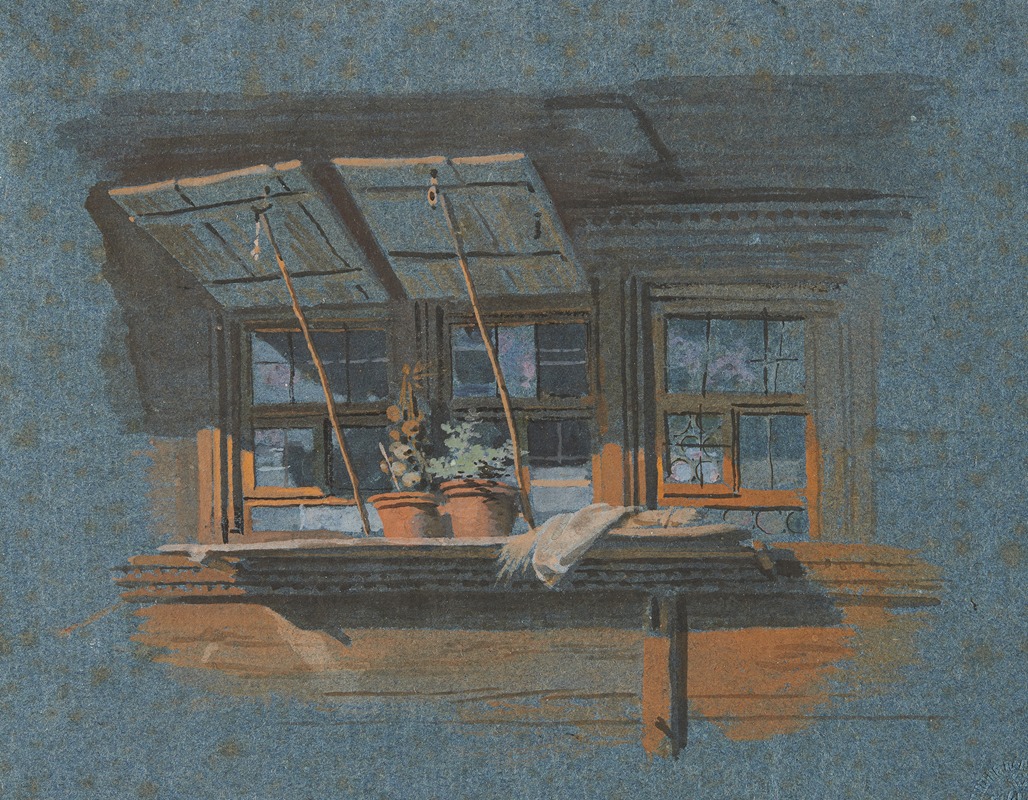 Franz Niklaus König - Fensterstudie eines Berner Oberländer Hauses