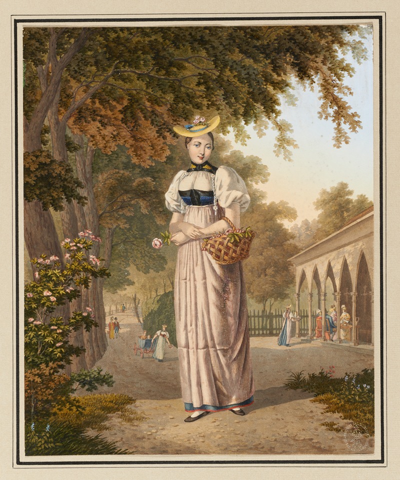 Franz Niklaus König - Paysanne Bernoise. Costume d’été