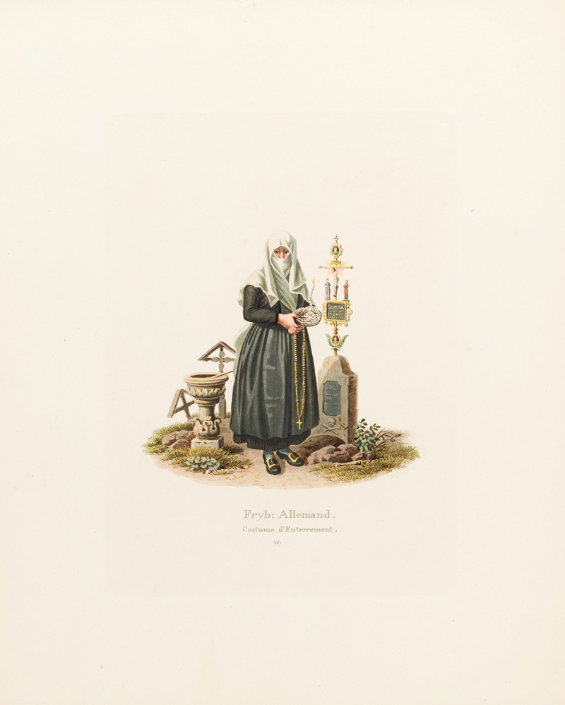 Gabriel Lory the Younger - Fryb; Allemand. Costume d’Enterrement