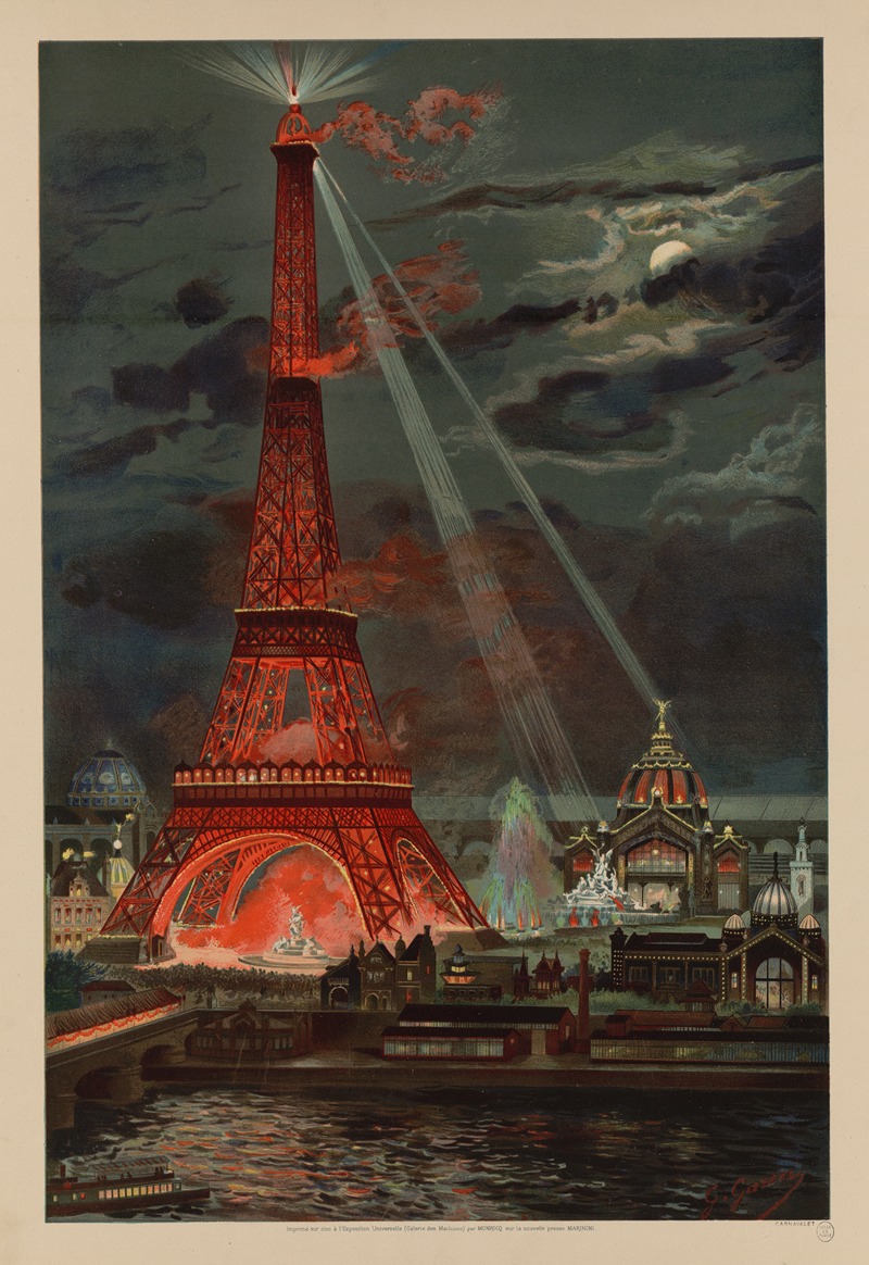 Georges-Felix Garen - Embrasement de la Tour Eiffel