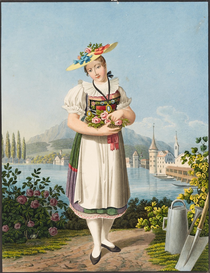 Gottfried Locher - Paysanne du Canton de Lucerne