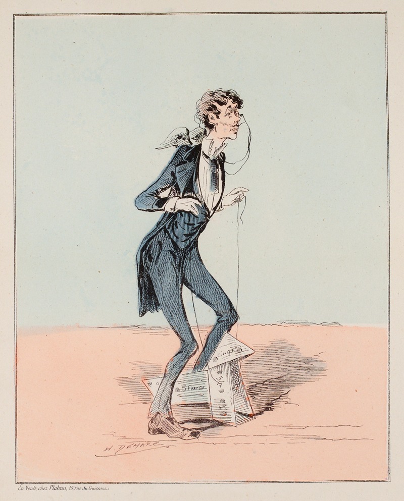 Henri Demare - Projet de costume pour le carnaval de 1872