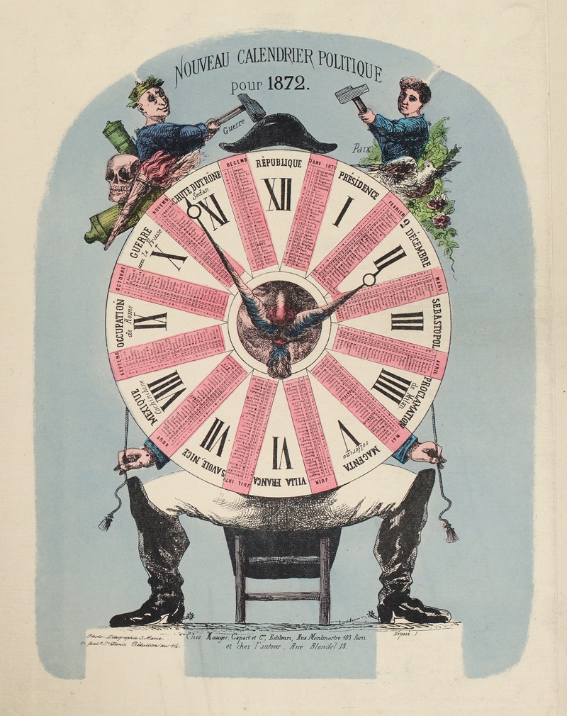 J. Marie - Nouveau calendrier politique pour 1872