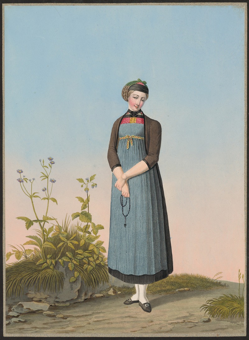 Jean Emmanuel Locher - Marie Schroeter, Fille du Préposé du Village de Mariahilf au Canton de Fribourg