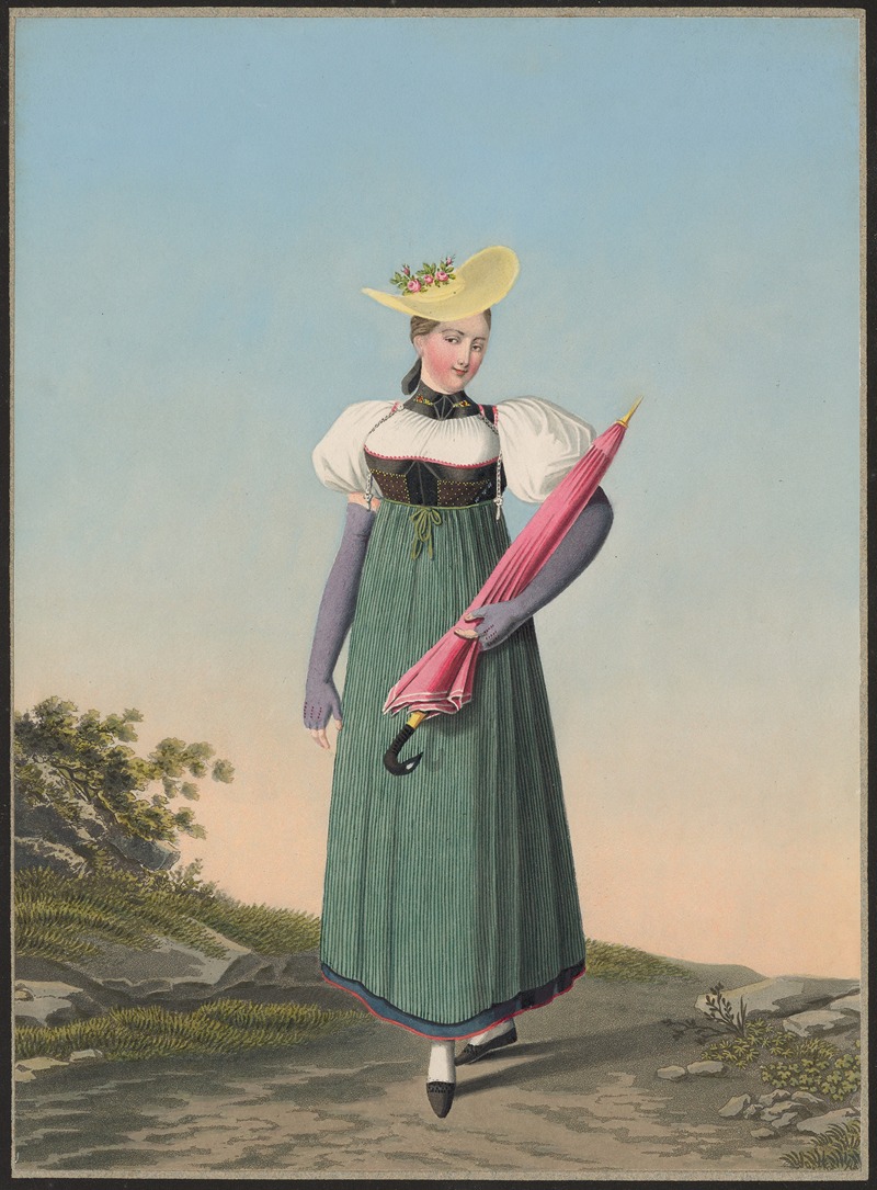 Jean Emmanuel Locher - Elisabeth Witschy, Fille d’un meunier des environs de Worb, à peu de distance de Berne