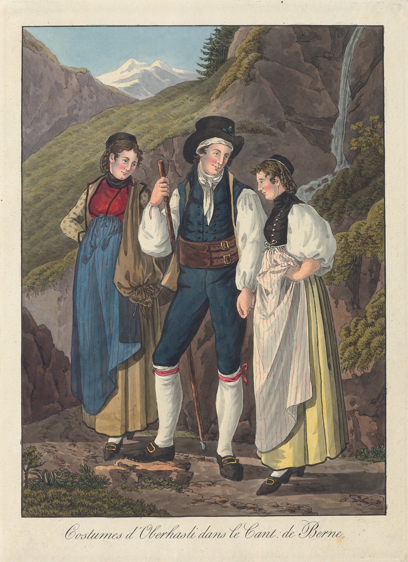 Joseph Reinhart - Costumes d’Oberhasli dans le Cant. de Berne