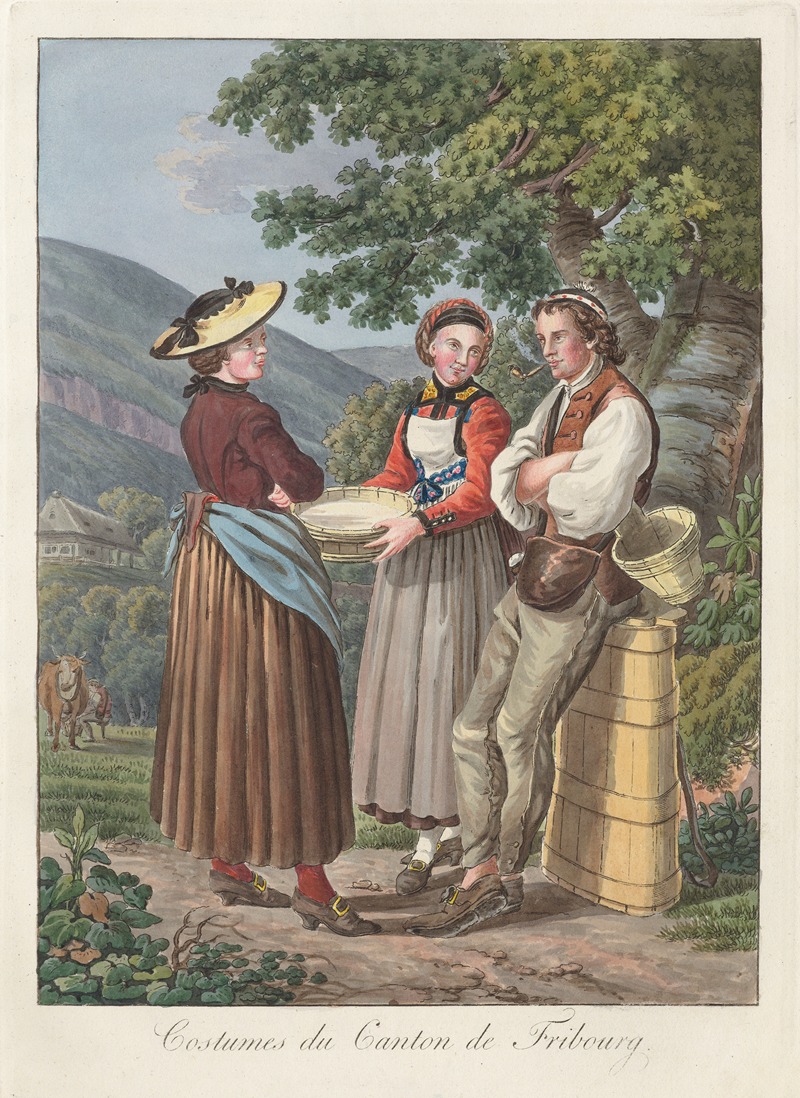 Joseph Reinhart - Costumes du Canton de Fribourg