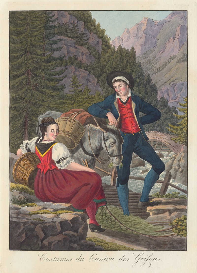 Joseph Reinhart - Costumes du Canton des Grisons