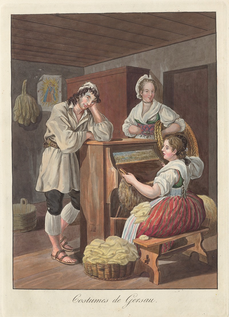 Joseph Reinhart - Costumes de Gersau