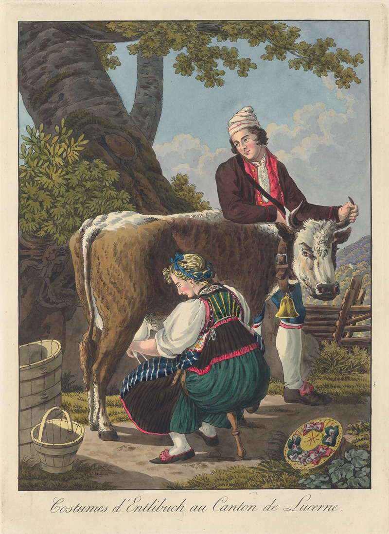 Joseph Reinhart - Costumes d’Entlibuch au Canton de Lucerne