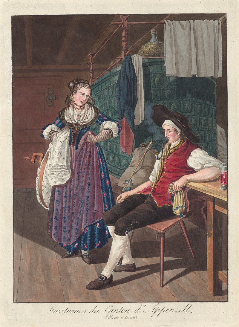 Joseph Reinhart - Costumes du Canton d’Appenzell Rhode extérieur