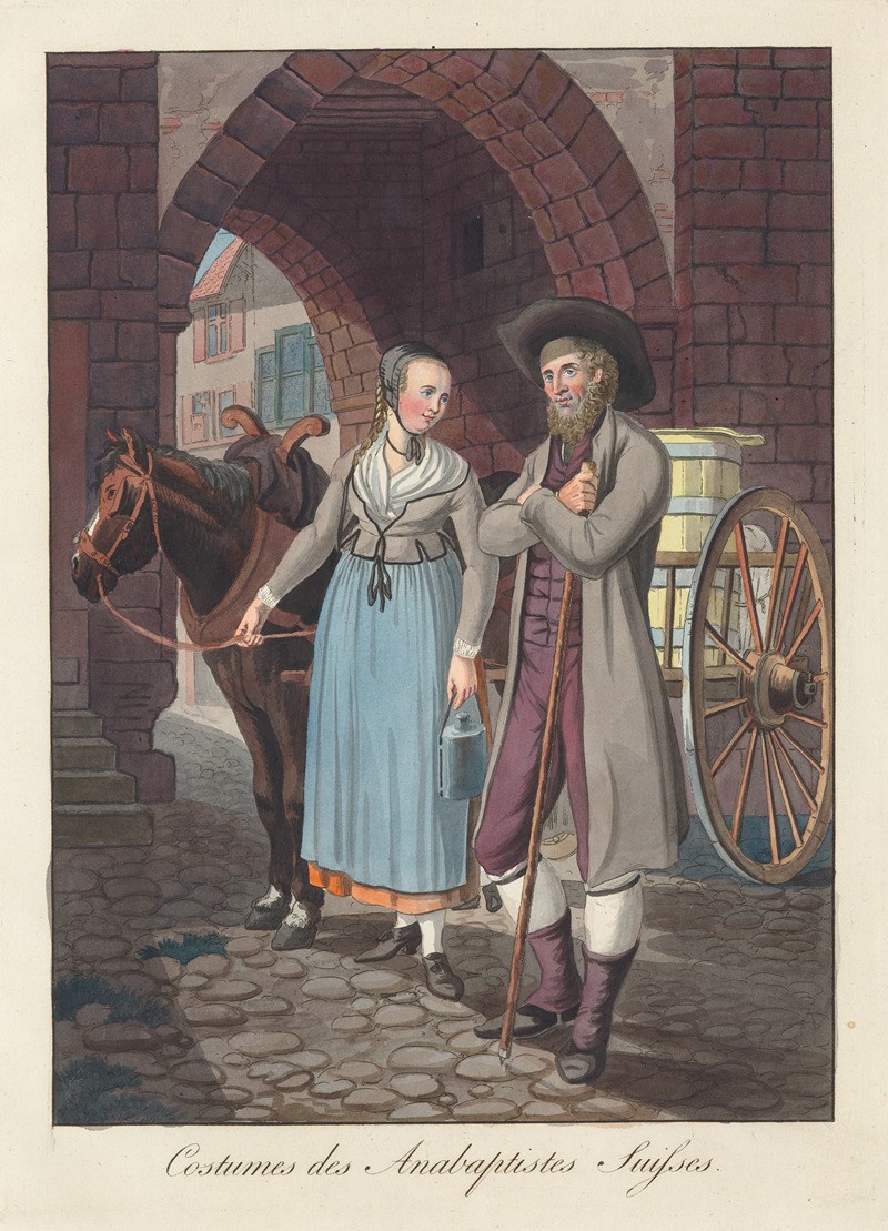 Joseph Reinhart - Costumes des Anabaptistes Suisses