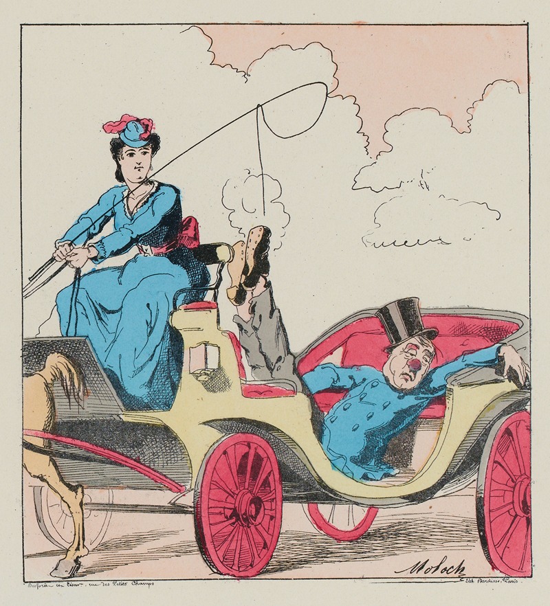 Moloch (Alphonse Hector Colomb) - Heureusement que la bourgeoise que j’amenais savoir conduire et qu’à me ramène dans Paris