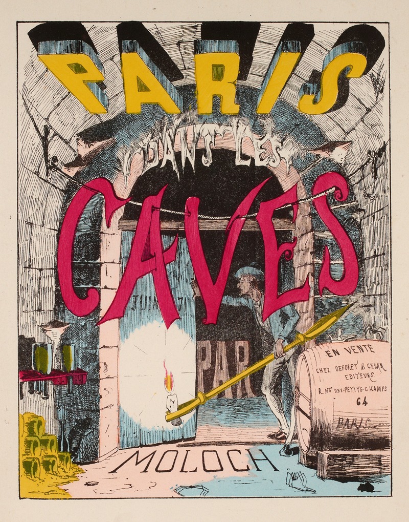 Moloch (Alphonse Hector Colomb) - Paris dans les caves par Moloch couverture