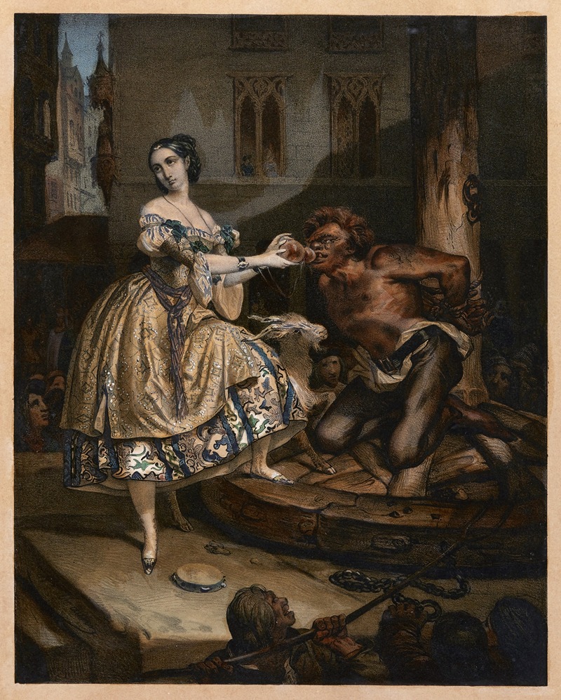 Nicolas Eustache Maurin - La Esmeralda et Quasimodo