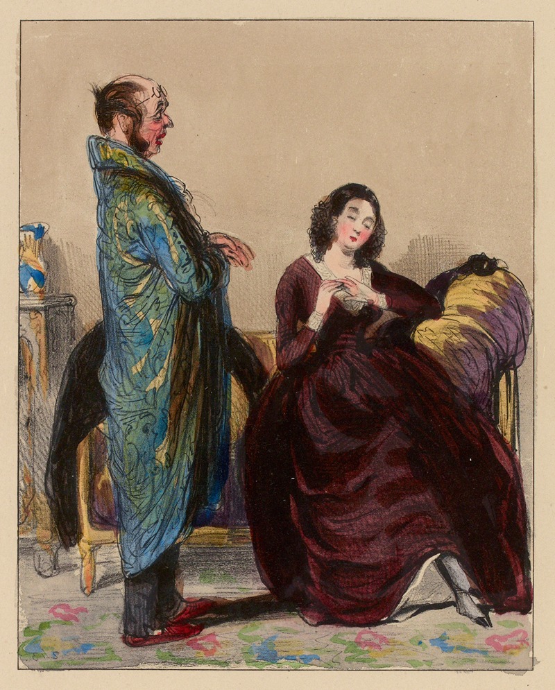 Paul Gavarni - Allez au bal de l’opéra avec Madame de Coquardeau. quelqu’aveugle qu’elle soit, une noblesse qui, songez-y-bien