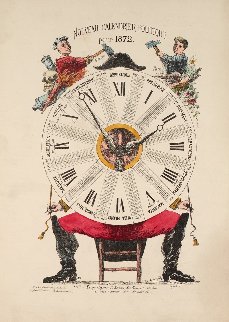 Taltimon - Nouveau calendrier politique pour 1872