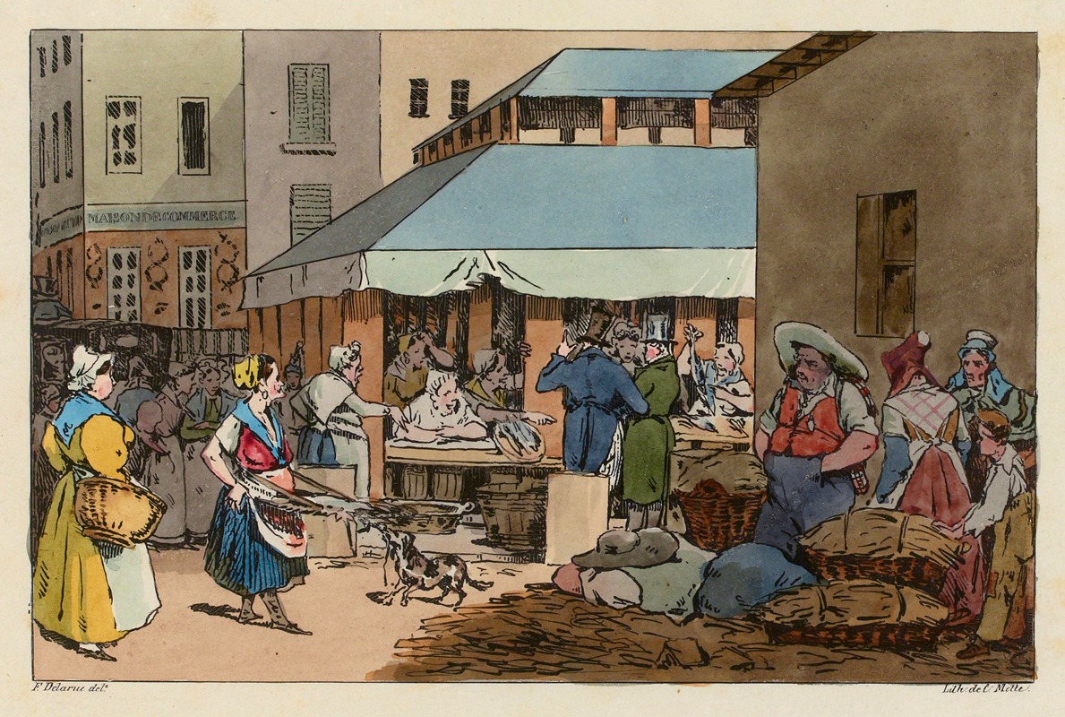 Félix Fortuné Delarue - Marché aux Poissons