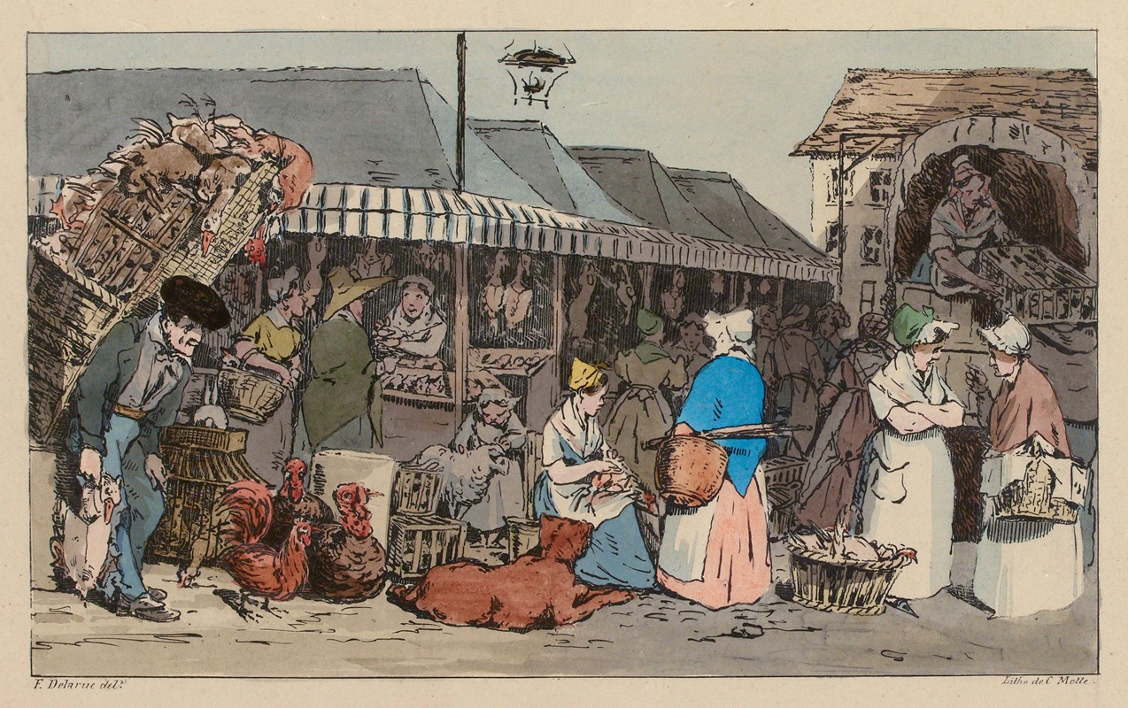 Félix Fortuné Delarue - Marché aux Volailles