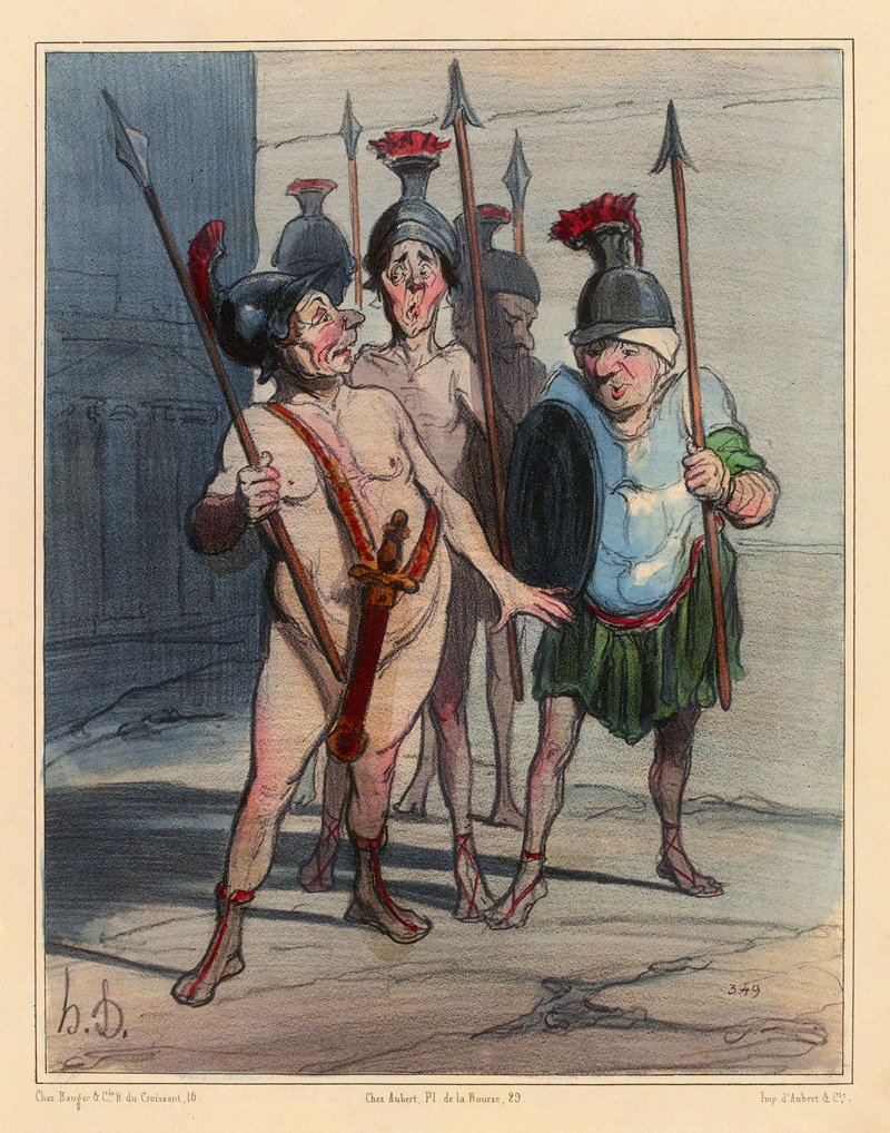 Honoré Daumier - Histoire Ancienne 02.La veille des Thermopyles