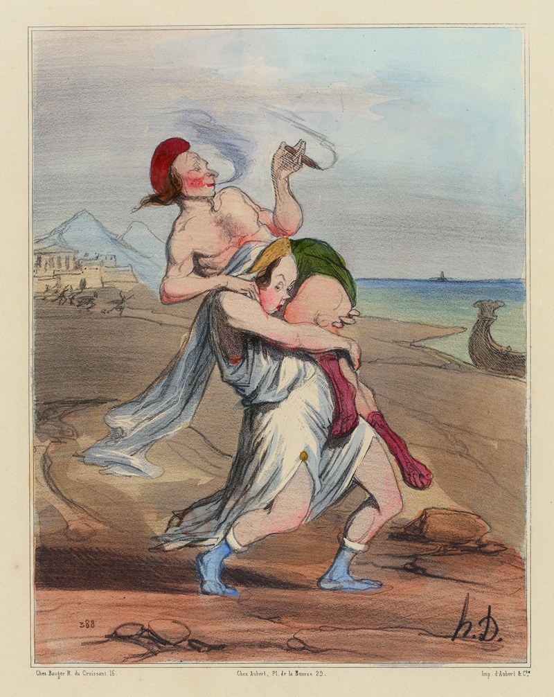 Honoré Daumier - Histoire Ancienne 13.L’Enlèvement d’Hélène