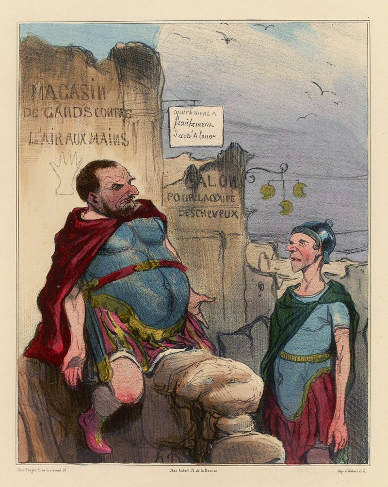 Honoré Daumier - Histoire Ancienne 35.Marius à Carthage