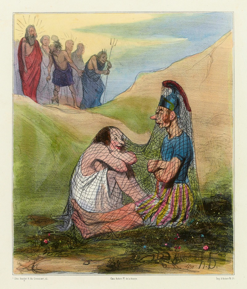 Honoré Daumier - Histoire Ancienne 38.Mars et Vénus