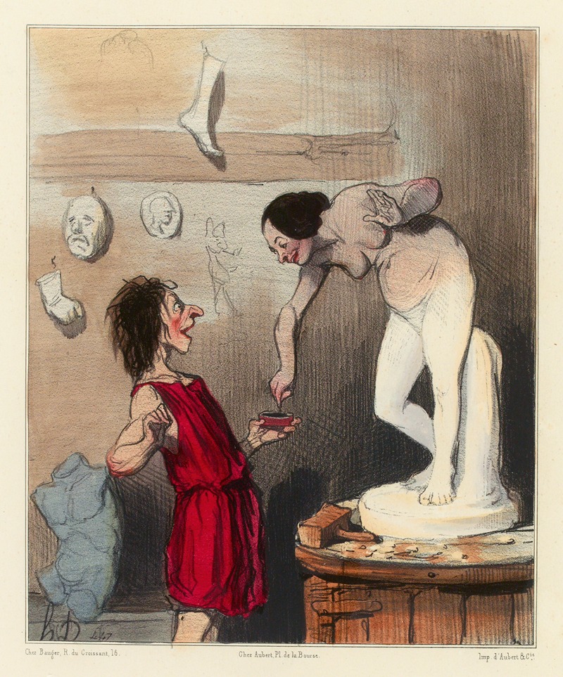 Honoré Daumier - Histoire Ancienne 47.Pygmalion