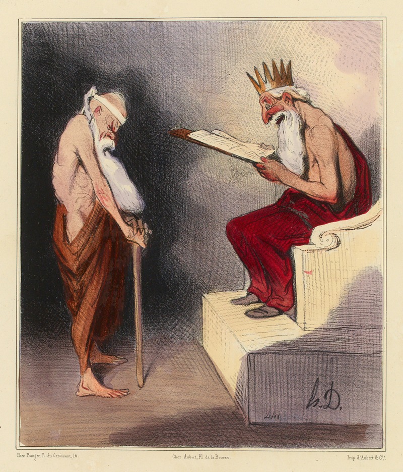 Honoré Daumier - Histoire Ancienne 50.Clémence de Minos