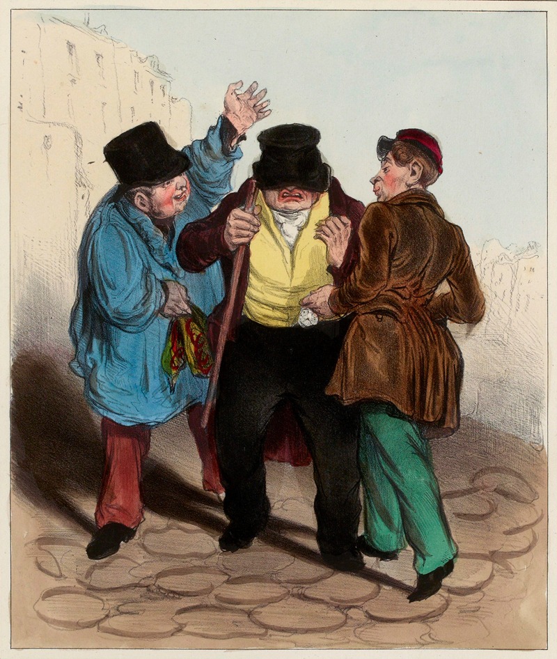 Honoré Daumier - Le vol au renfoncement