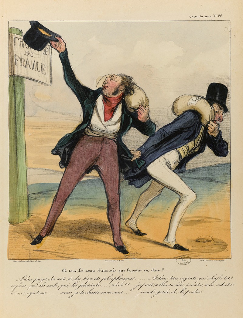 Honoré Daumier - A tous les cœurs bien nés que la patrie est chère