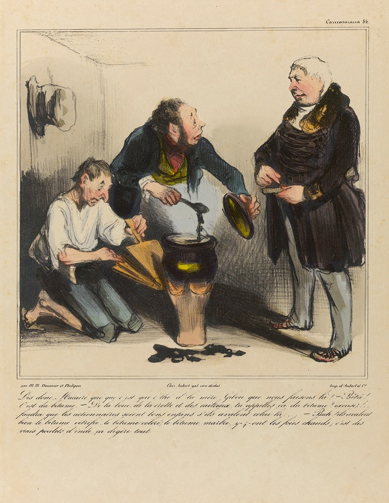 Honoré Daumier - Dis donc Macaire, que que c’est que c’thé d’la mère Gibou que nous faisons là