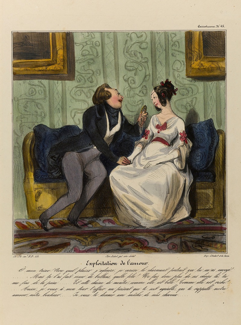 Honoré Daumier - Exploitation de l’amour