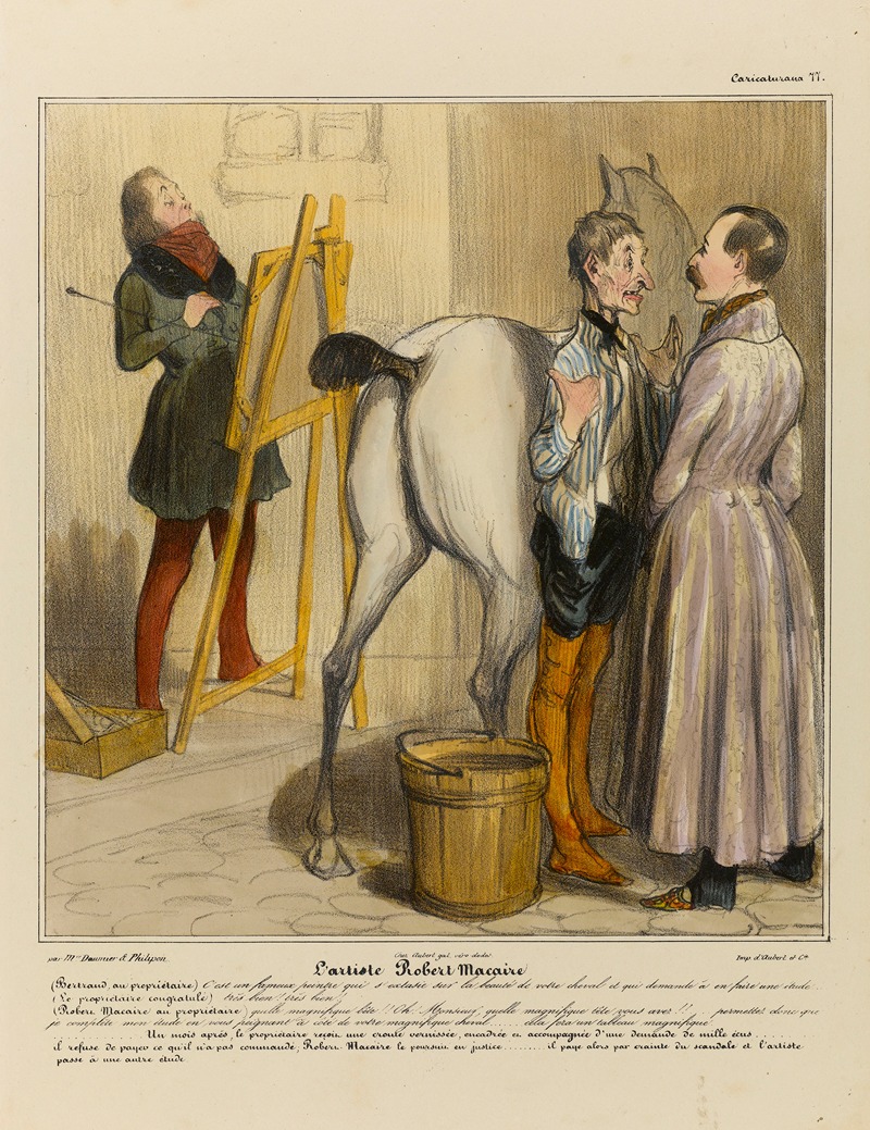 Honoré Daumier - L’artiste Robert Macaire