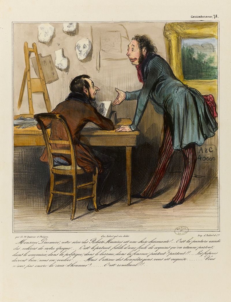 Honoré Daumier - Monsieur Daumier, votre série des Roberts Macaires est une chose charmante