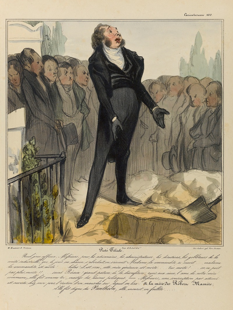 Honoré Daumier - Piété filiale